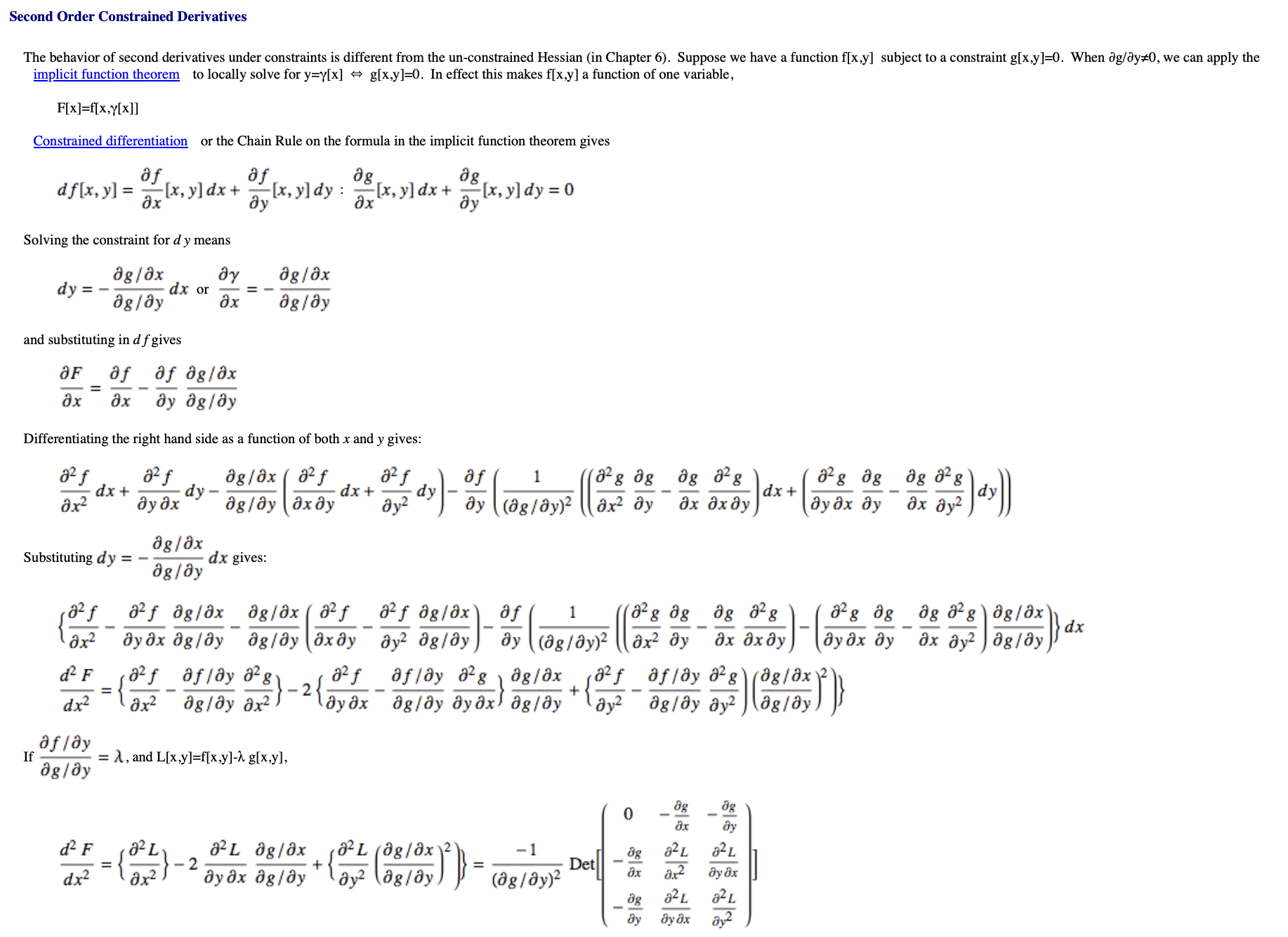 ConstrainedSecondDerivative