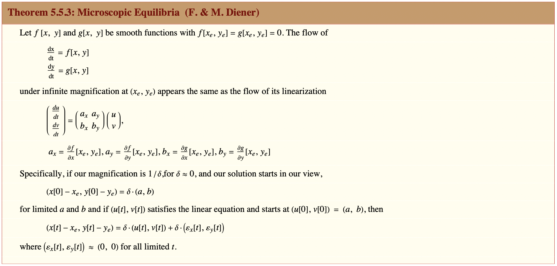 Microscopic Equilibria
